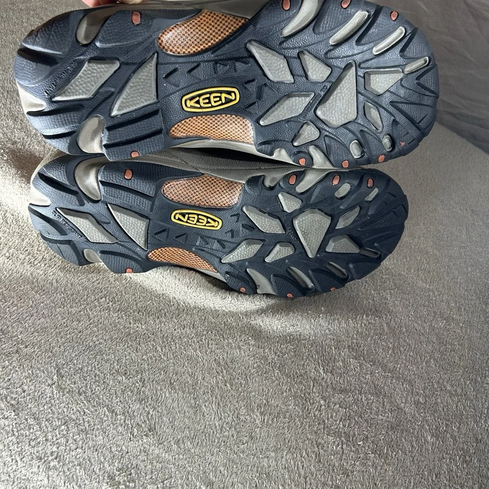 KEEN Utility Men's Atlanta Cool Low Steel Toe Work Shoes Brown Size 10.5 M